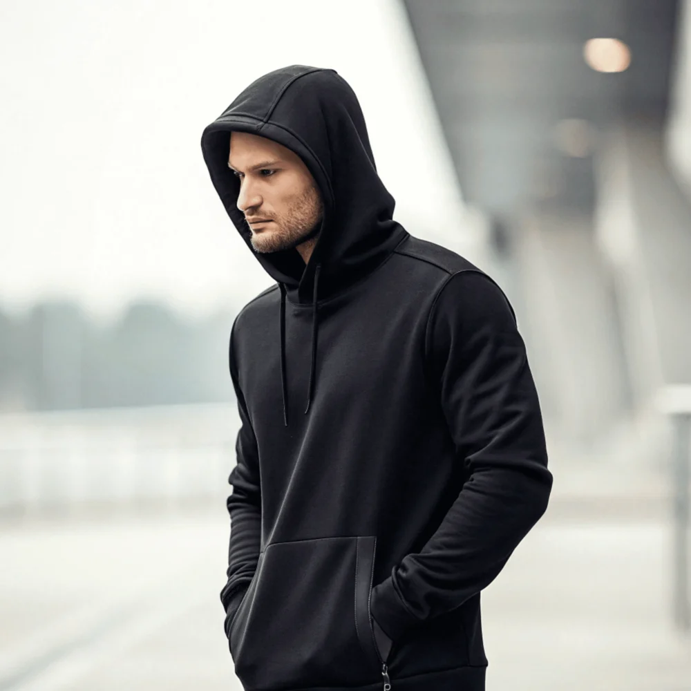 Black Pullover Hoodie