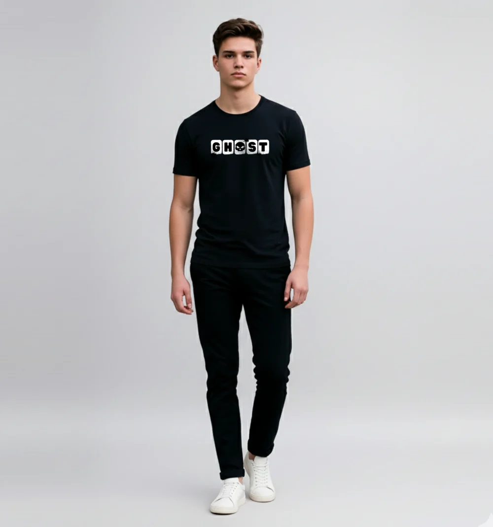 Round Neck Black T shirt