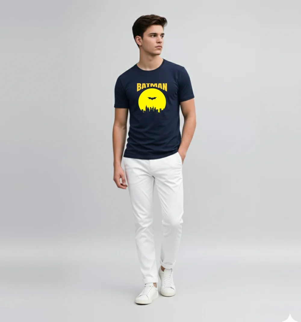 Blue Graphic T shirt