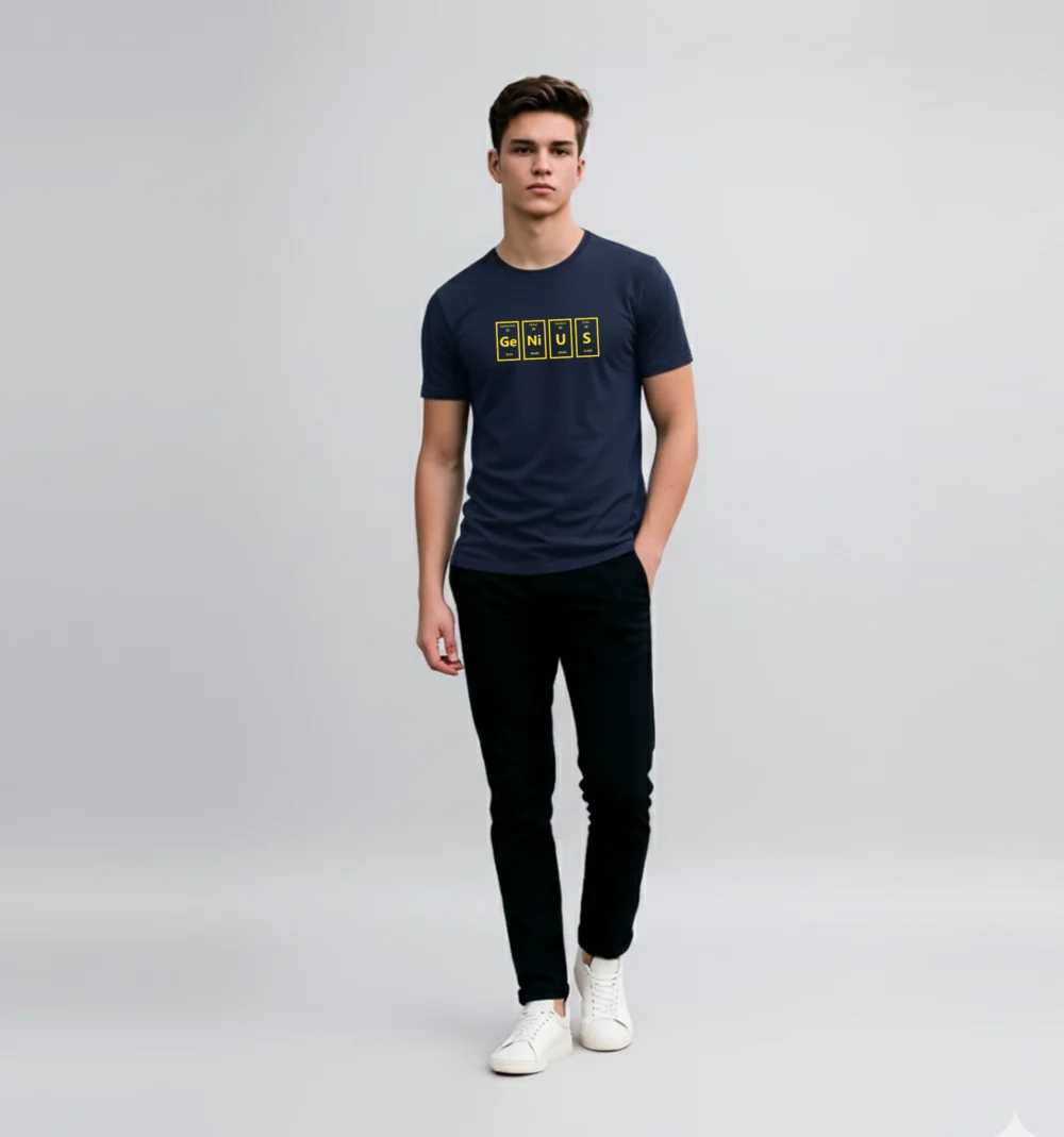 Round Neck Navy Blue T shirt