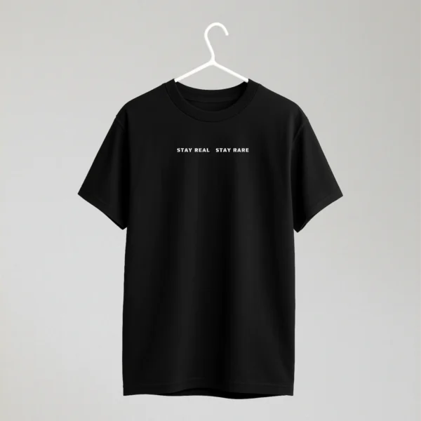 Round Neck Black T shirt - M