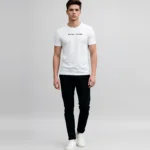 Round Neck White T shirt