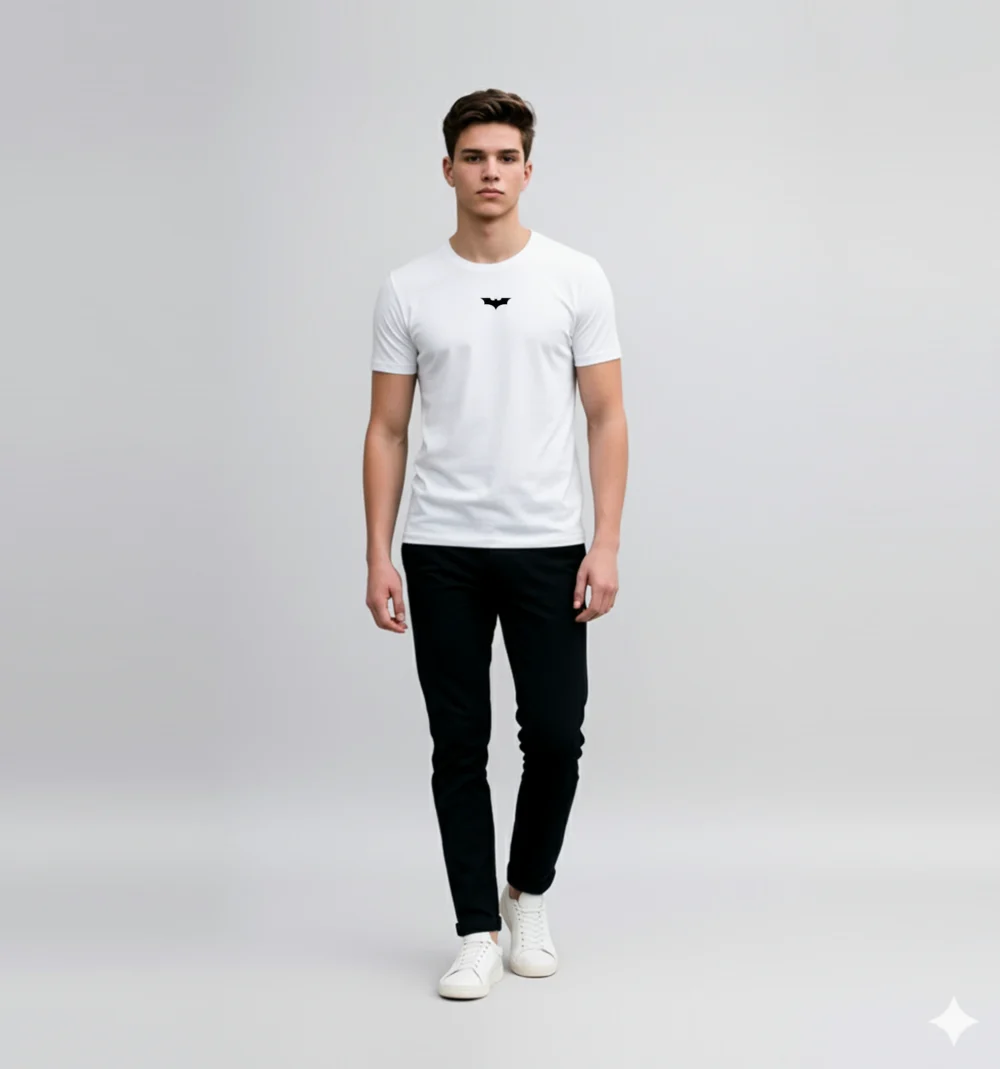 Round Neck White T Shirt