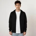 Zipper Hoodie - Black